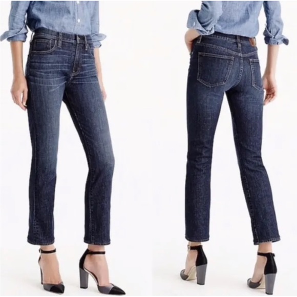 J Crew Vintage Crop Straight Jeans 26” Inseam In Leopold Wash F8025 - Picture 3 of 12